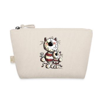 Funny Cats Family - Organic Pouch - nature - Front