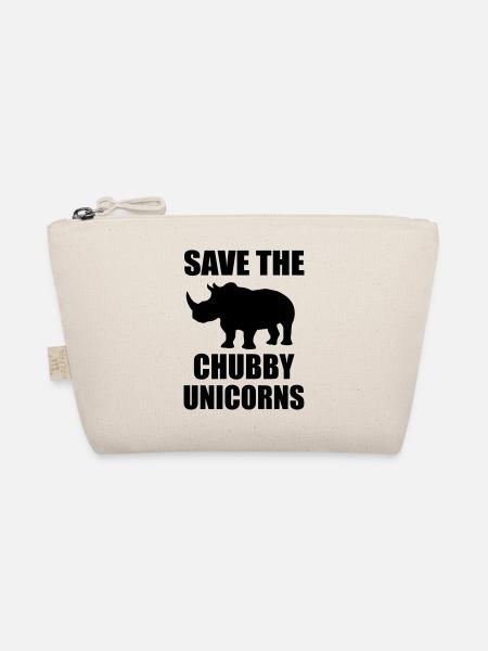 Save The Chubby Unicorn - Organic Pouch - nature