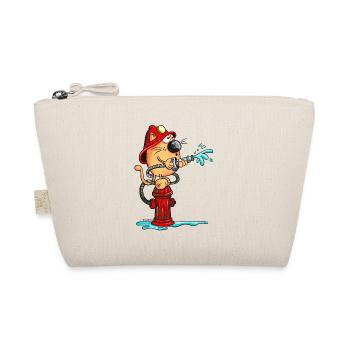 Firefighter Cat - Organic Pouch - nature - Front