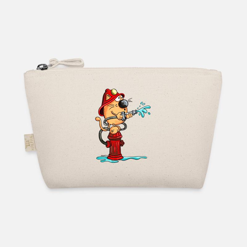 Firefighter Cat Organic Pouch