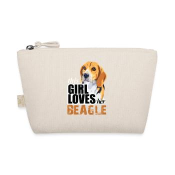 thIs gIrl loves her beagle - Organic Pouch - nature - Front