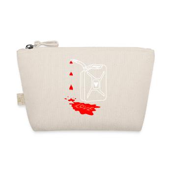 love is my fuel, gasoline jerrycan, bidon d’essence - Trousse biologique - nature - Devant