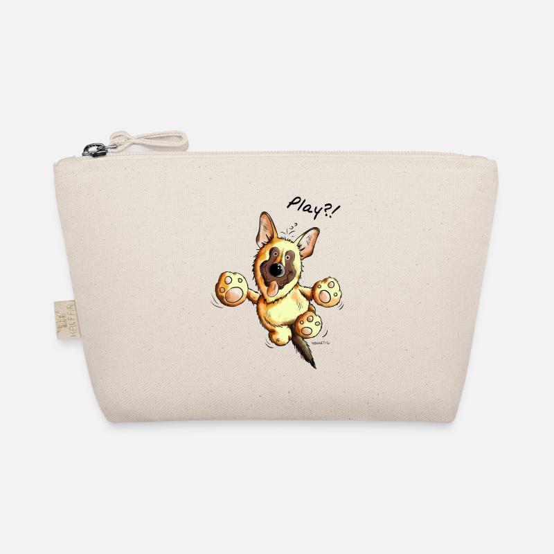 German Shepherd Play - Dog - Dogs - Gift Organic Pouch