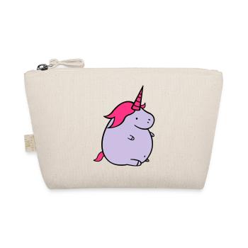 fat_unicorn_02 - Bio-Täschchen - Natur - Vorne