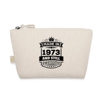 Made In 1973 And Still Awesome - Organic Pouch - nature - Front