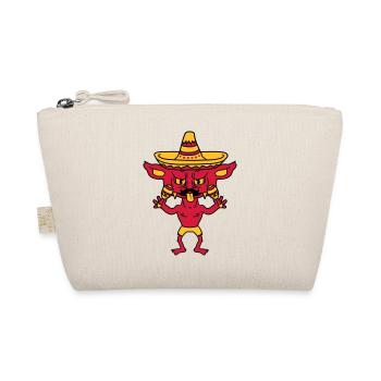 mustache schnurrbart mexikaner hut sombrero südame - Bio-Täschchen - Natur - Vorne