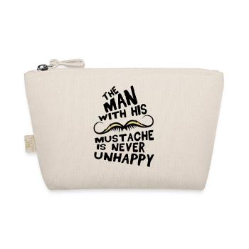 citation moustache man mustache unhappy - Trousse biologique - nature - Devant