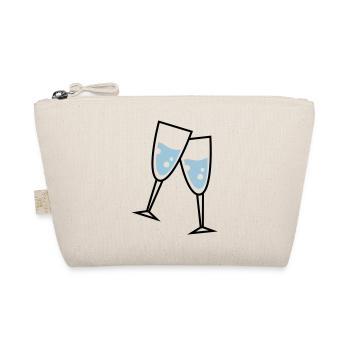 glas sekt - Bio-Täschchen - Natur - Vorne