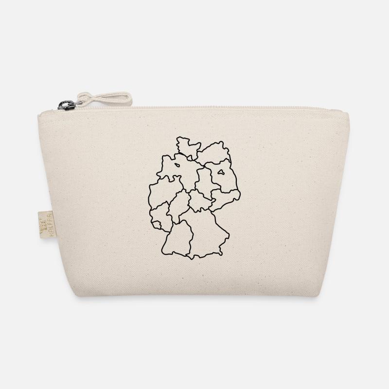 Germany Map Hand Drawn States Organic Pouch