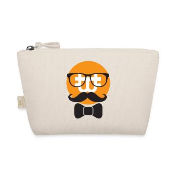 BITCOIN BTC FUNNY BITCOIN MAN - Organic Pouch - nature - Front