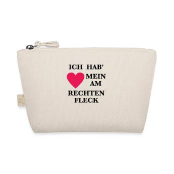 Herz am Rechten Fleck - Bio-Täschchen - Natur - Vorne
