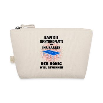 Spruch Sport Tischtennis Tennis Geschenk - Bio-Täschchen - Natur - Vorne