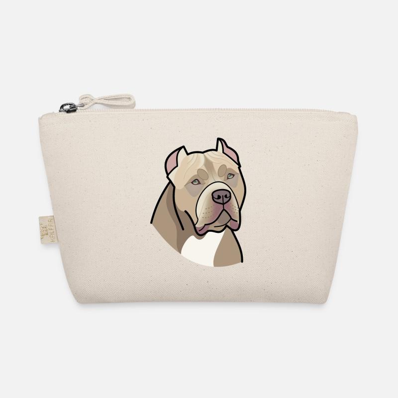 American Bully - Kopf (Farben) Bio-Täschchen