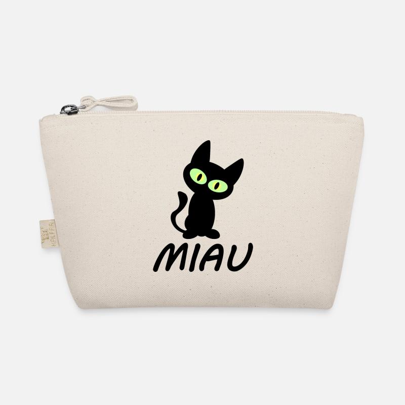 Katze Miau / süßes Kätzchen / NEU als Sticker - Bio-Täschchen - Natur