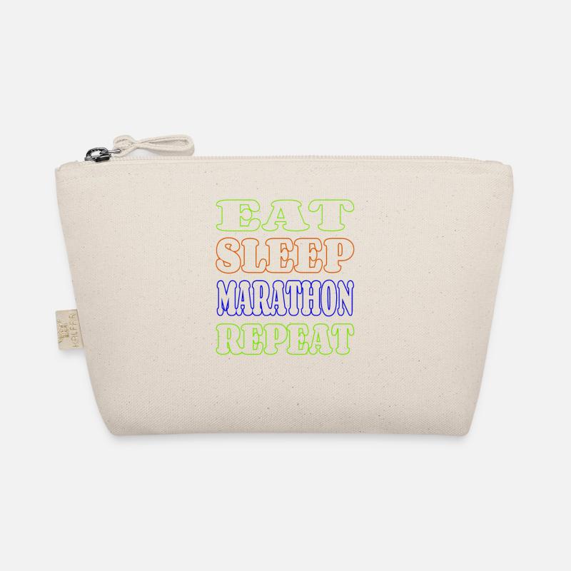 Eat sleep marathon repeat Organic Pouch