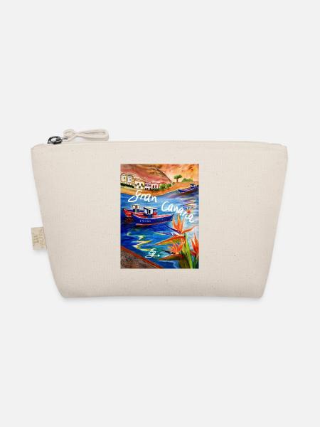 EG Urlaub I Cran Canaria I Aquarell - Bio-Täschchen - Natur
