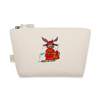 Paul the Rabbit as a firefighter - Organic Pouch - nature - Front
