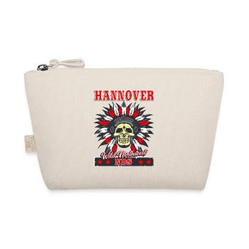 Hannover Niedersachsen T Shirtim Wildwest Design - Bio-Täschchen - Natur - Vorne