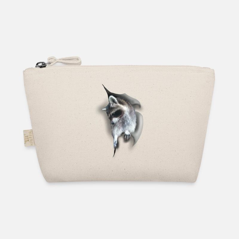 Ausbruchversuch eines Waschbären Bio-Täschchen