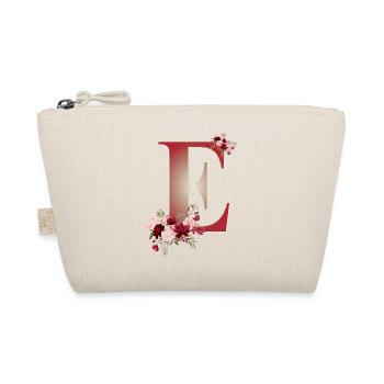 Lettre E avec des fleurs - Trousse biologique - nature - Devant