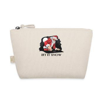 Let it Snow Cocaine Funny Gif Idea Santa Ugly Xmas - Bio-Täschchen - Natur - Vorne