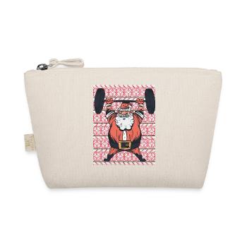 Pull de Noël laid Père Noël faire du sport - Trousse biologique - nature - Devant