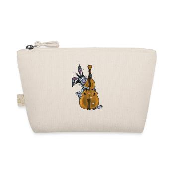 Hase Kontrabass - Bio-Täschchen - Natur - Vorne