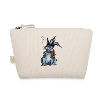 Hase Violine - Bio-Täschchen - Natur - Vorne