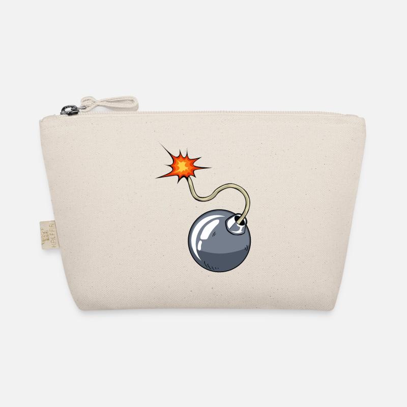 bomb meche drawing flame Organic Pouch