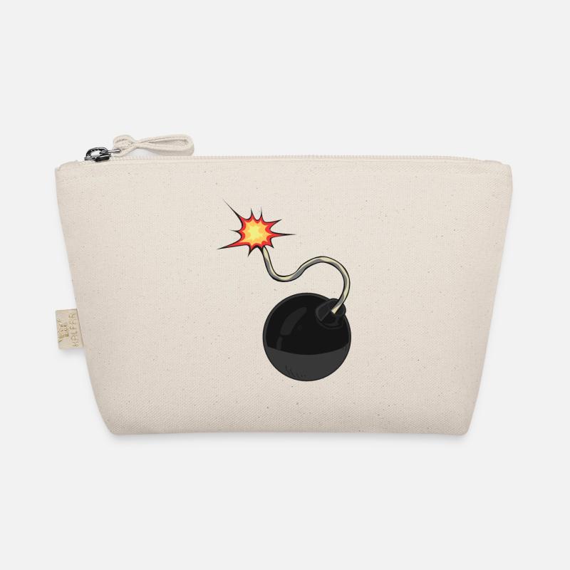 bomb meche drawing flame Organic Pouch
