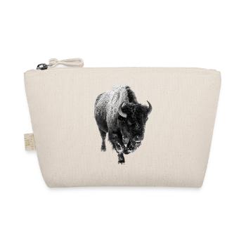 Winter bison in the snow - Organic Pouch - nature - Front