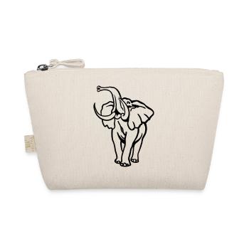 African Elephant I Bull - Organic Pouch - nature - Front