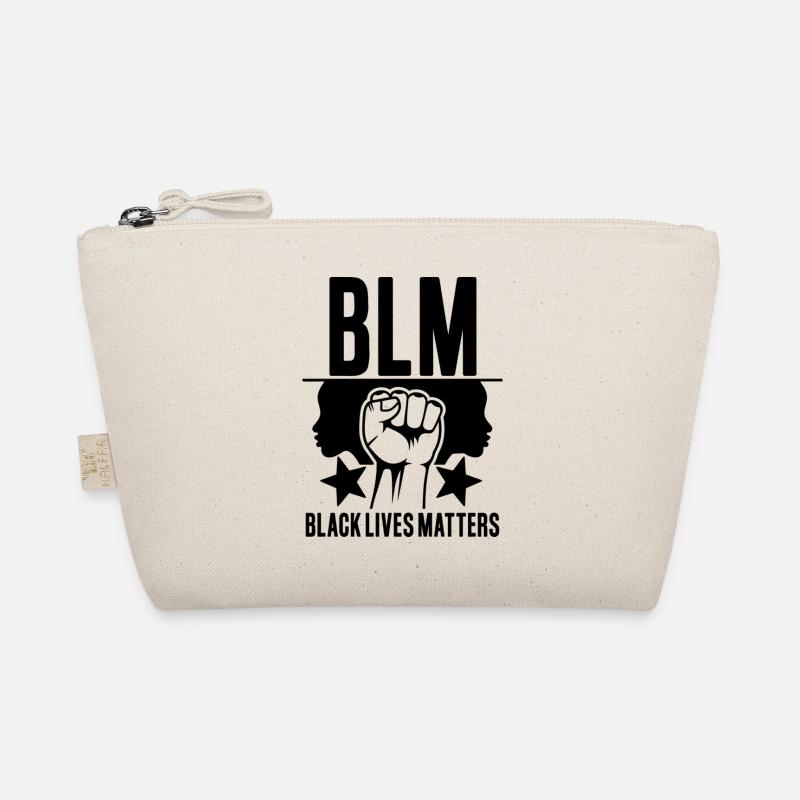 BLM black lives matter BLACK LIVES MATTER ANTIRASS - Bio-Täschchen - Natur