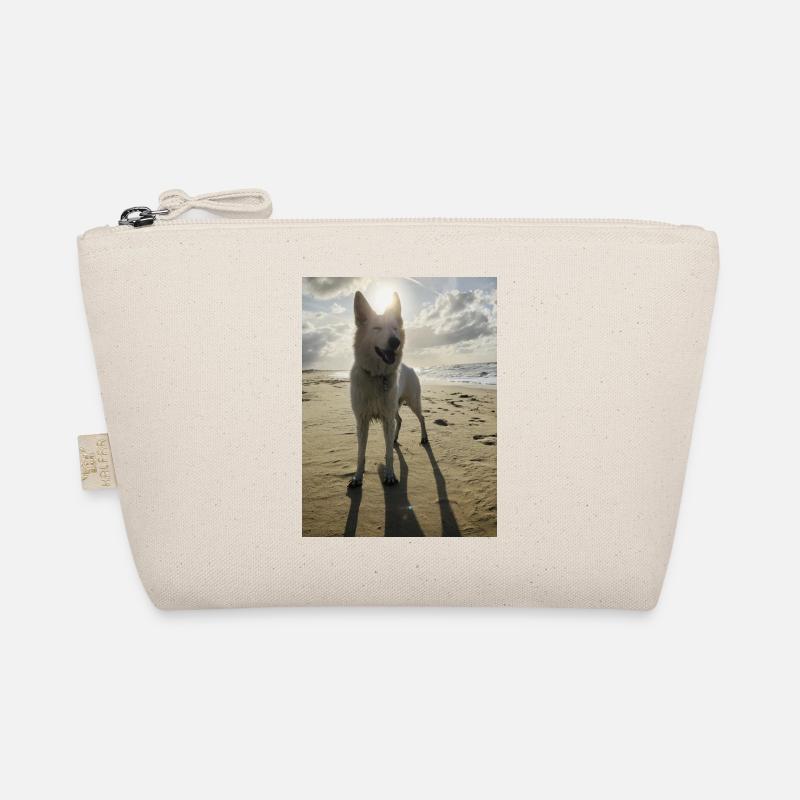 Hund am Strand Bio-Täschchen