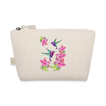 Kolibris flattern zwischen Fuchsien - Bio-Täschchen - Natur - Vorne