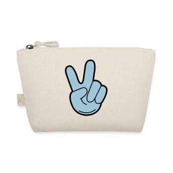 peace hand - Bio-Täschchen - Natur - Vorne