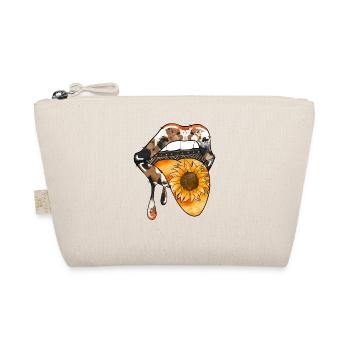 Cowhide and Sunflower Tongue - Organic Pouch - nature - Front