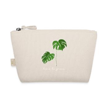 Monstera, Lineart, plant, Pflanze, Leaf, Minimal - Organic Pouch - nature - Front