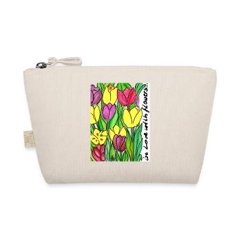 EG Flowers ITulpen IGarden I flowers I birthday - Organic Pouch - nature - Front
