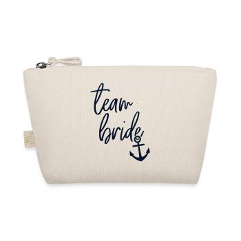 Team Bride T-shirts | Port du mariage - Trousse biologique - nature - Devant