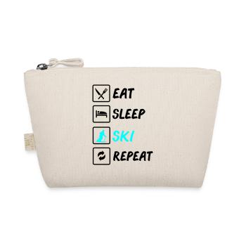 eat sleep ski repeat - Trousse biologique - nature - Devant