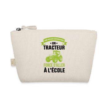 Né Pour Conduire Un Tracteur Cadeau Humour - Trousse biologique - nature - Devant