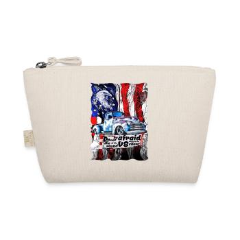 Legendary V8 Truck American Flag Eagle - Organic Pouch - nature - Front
