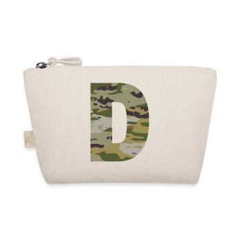 Tarnbuchstabe D - Bio-Täschchen - Natur - Vorne