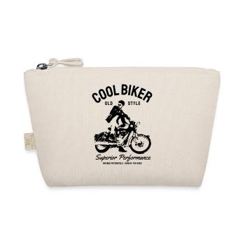 Biker Motorcycle Design - Organic Pouch - nature - Front