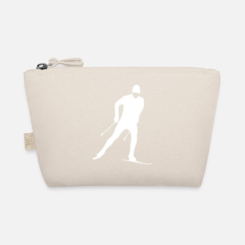 Langläufer glitzernden Schne Bio-Täschchen