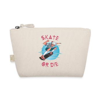 Skate ou die skateboarder garçon - Trousse biologique - nature - Devant