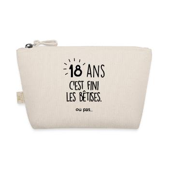Anniversaire 18 ans - Trousse biologique - nature - Devant