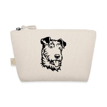 Irish Terrier Kopf - Bio-Täschchen - Natur - Vorne