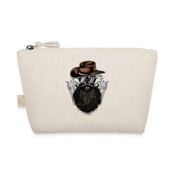 pistol revolver gun six shots 6 skull - Organic Pouch - nature - Front